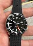 37 mm NH34A Seiko GMT Diver 200 m cadran ceramic sticlă safir
