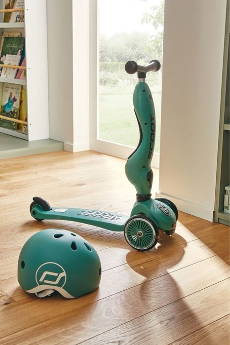 Scoot&ride самокат и шлем детский