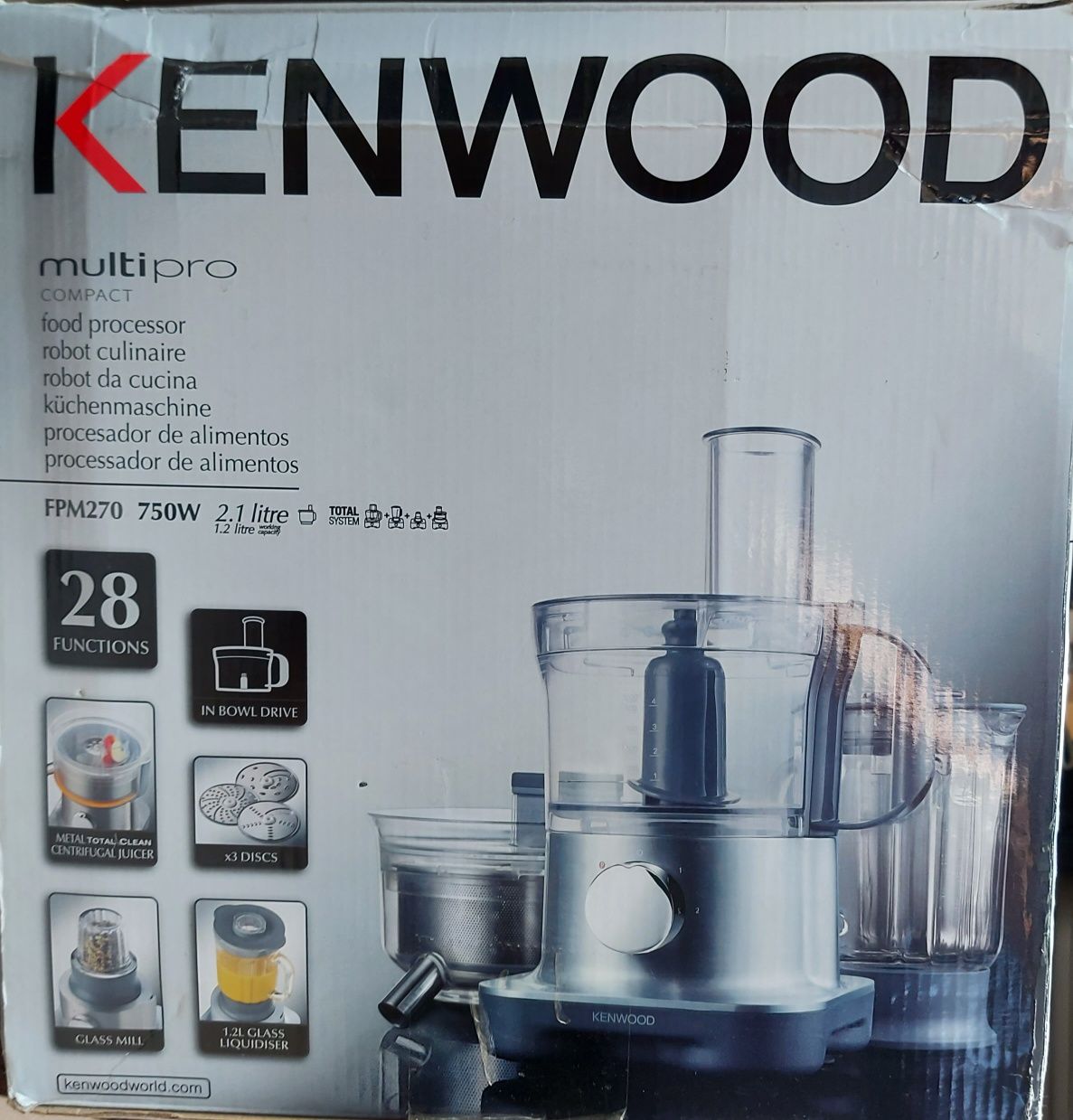 Кухонный мультикомбайн Kenwood FPM270 (28 функций)