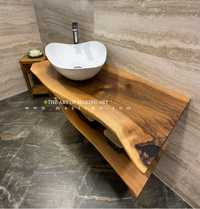 Дървен плот за баня / Плот за баня от дърво