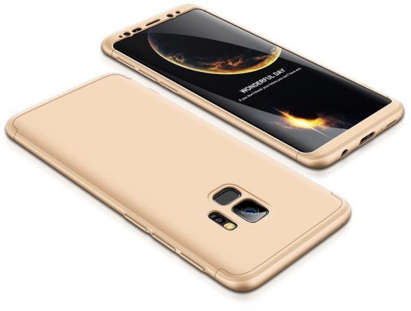 Husa Samsung Galaxy A8 2018, Elegance Luxury FullBody 360 grade Gold