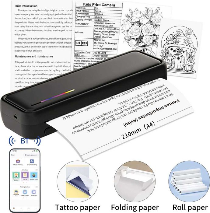 Imprimanta termica portabila A4, VALA X9,