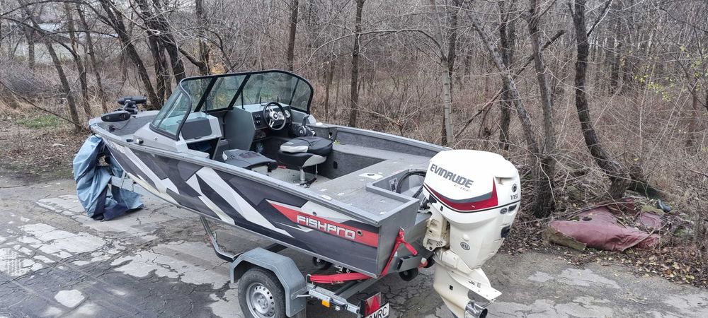 Vand barca aluminiu spinning Volzhanka/vboats fish pro 50 + motor 11