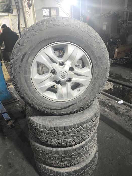 диски с шинами на таёту прадо 200 кузов