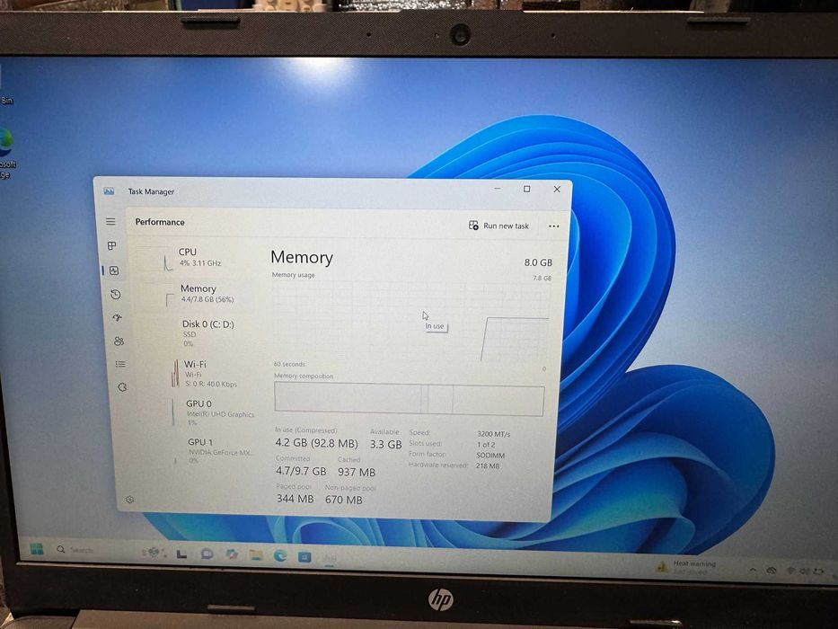 Hope Amanet P10/HP 15 I5-1035G1 1TB SSD 8GB RAM