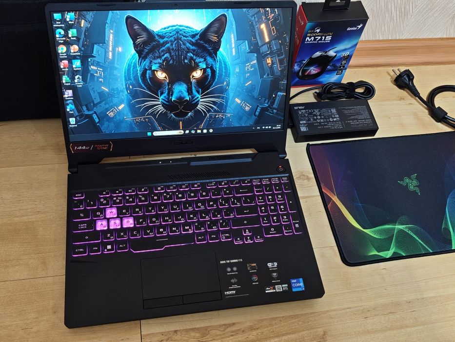 Ноутбук Asus Tuf Core i7 ОЗУ 32 GB SSD M2 1 TB RTX мощный ноутбук