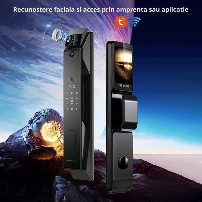 Incuietoare Inteligenta H007, cu Camera, Recunoastere Faciala 3D.