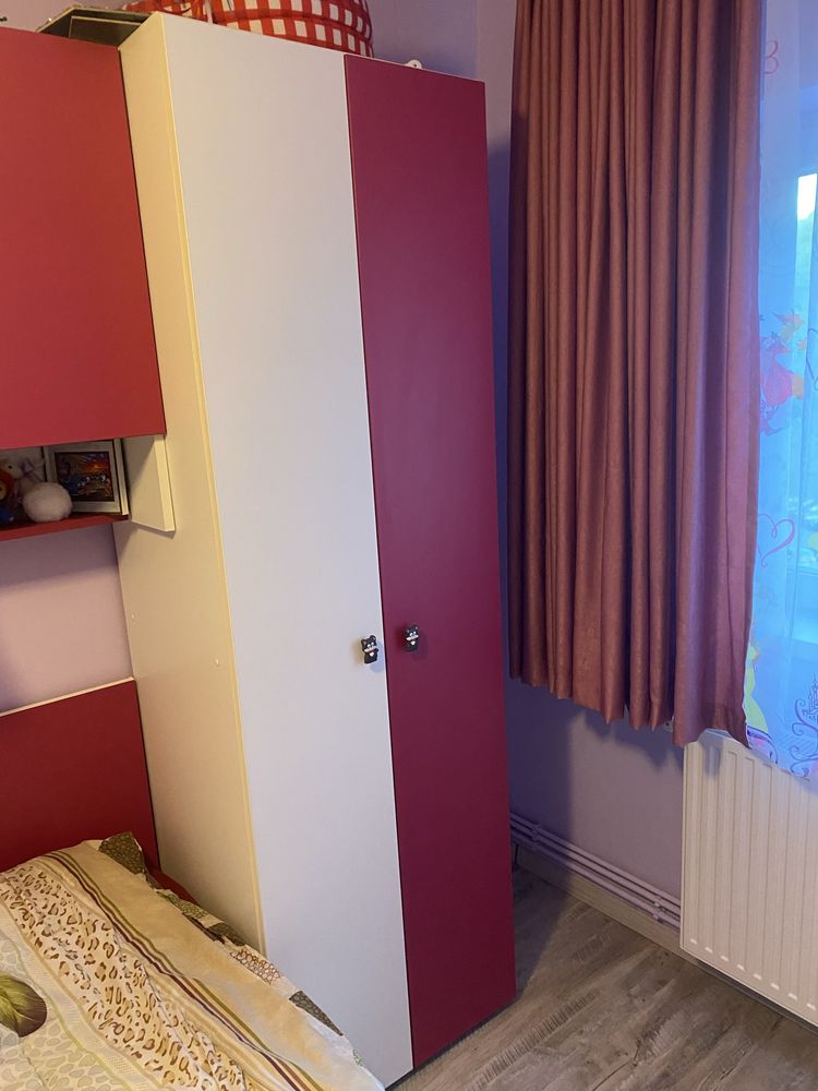 Mobilă pentru dormitor fetiță L:340/l:52/h:210