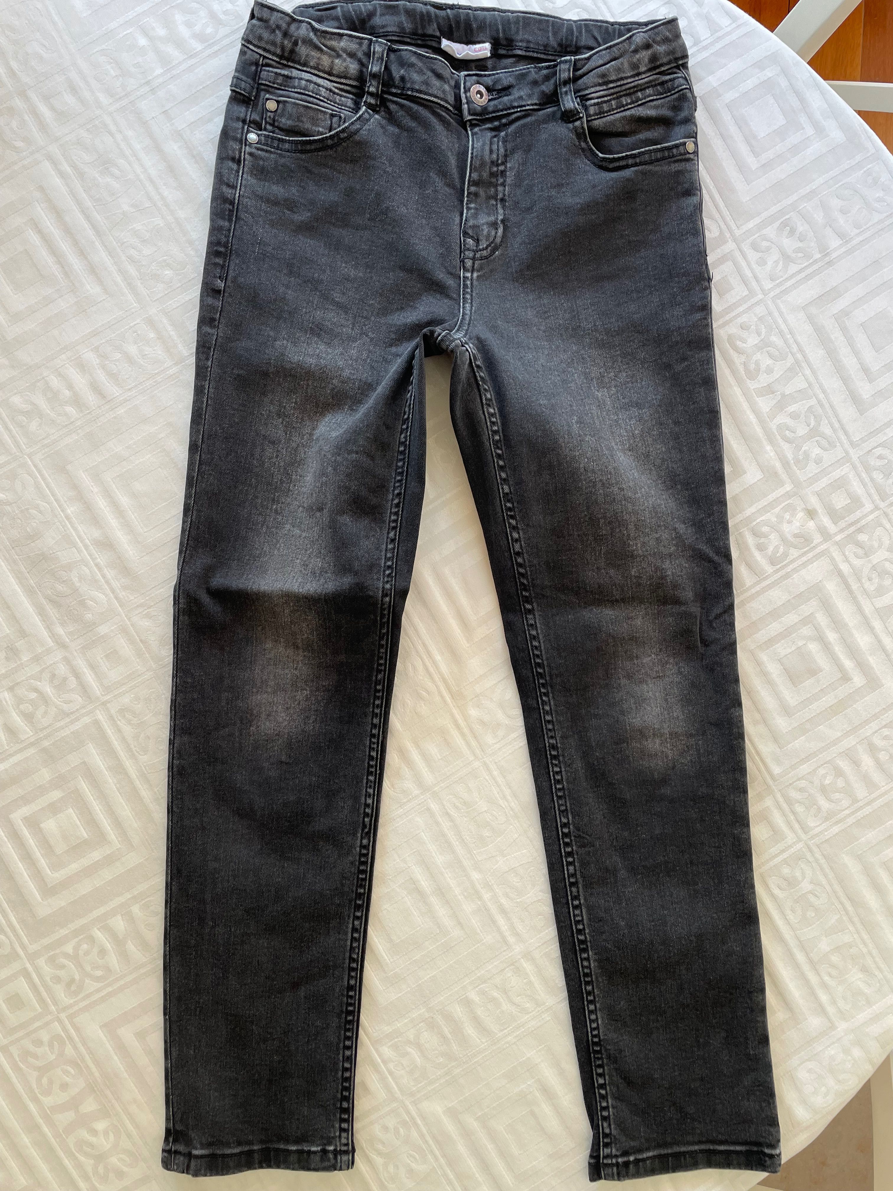 Pantaloni jeansi negri,cocodrilo,11 ani
