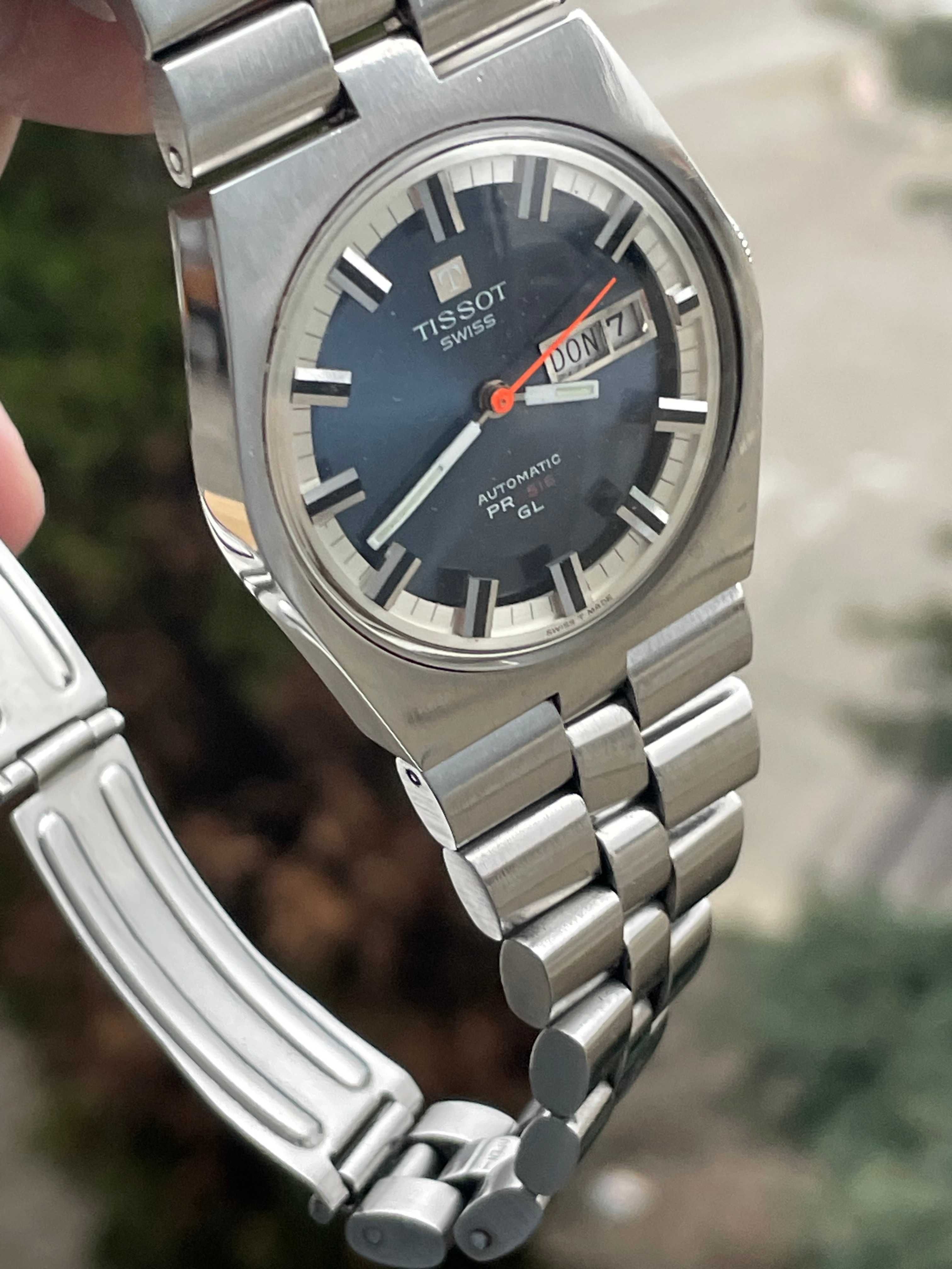 Ceas barbatesc automatic de colectie rar Tissot PR516 GL (Omega)