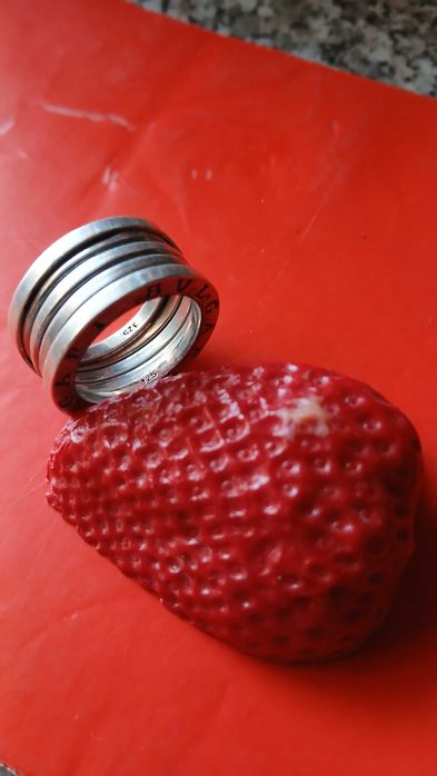 Inel masiv argint Bvulgari