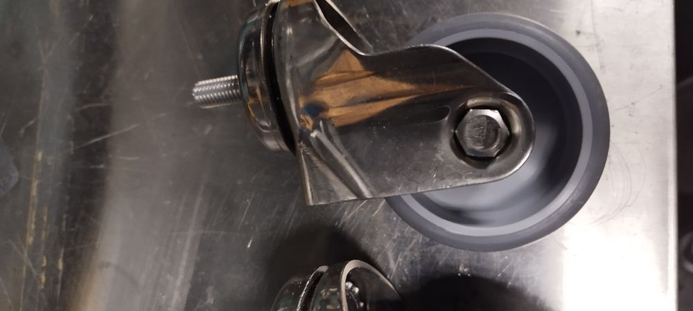 Set 4 roți roda inox