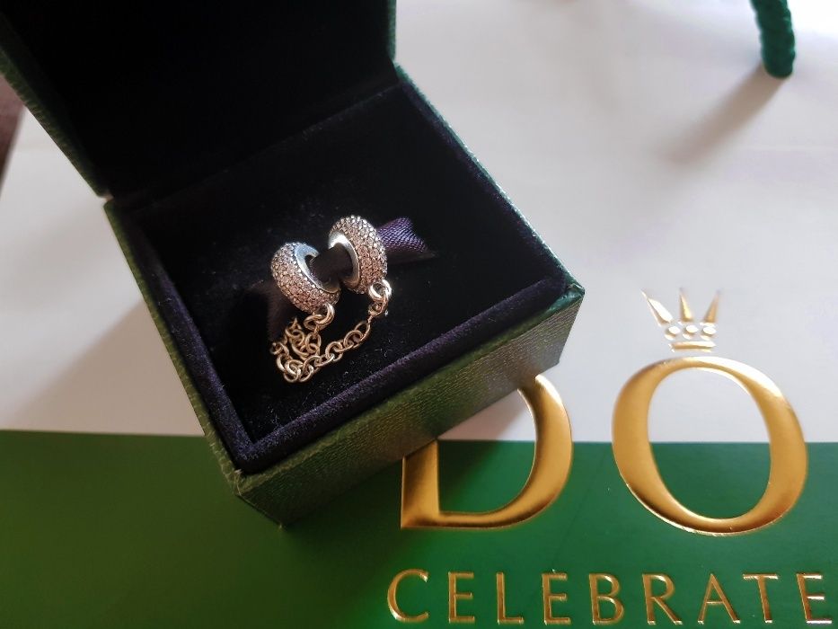 Lant de siguranta Bratara PANDORA Argint 925 "Inspiratie Pave"