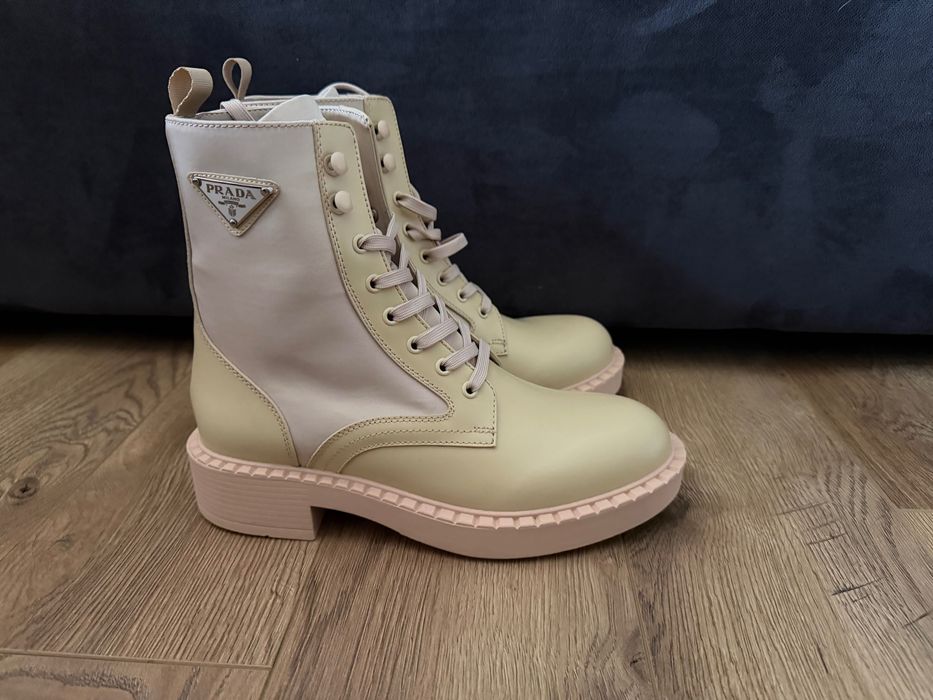 Боти от естествена кожа PRADA