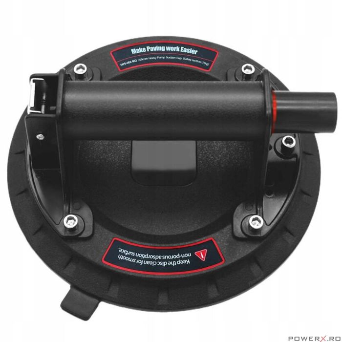 Ventuza pentru placi, diametru 200 mm capacitate 150 kg, Kraft