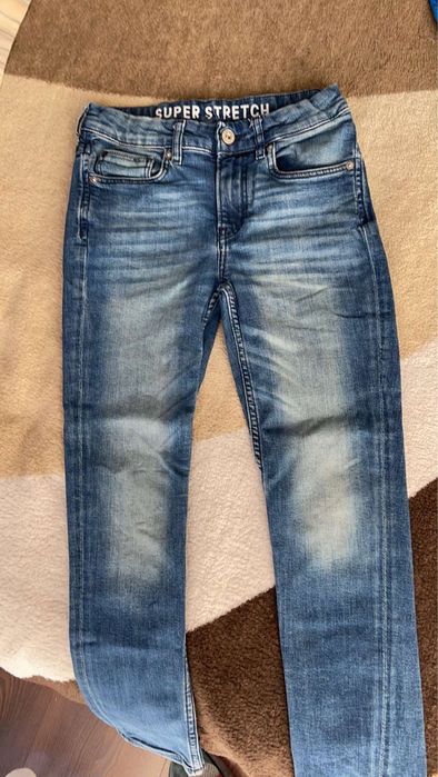 Дънки H&M, slim fit, super strech, 140 см, 9-10