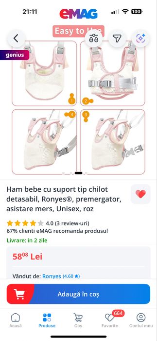 Ham bebe premergator