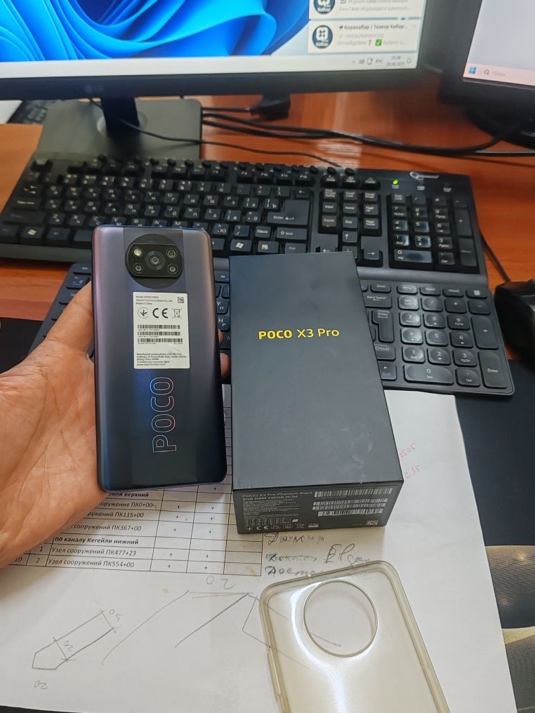 Poco X3pro 8+4/256gb(2025) ideal iwlawi zur ochilmagan