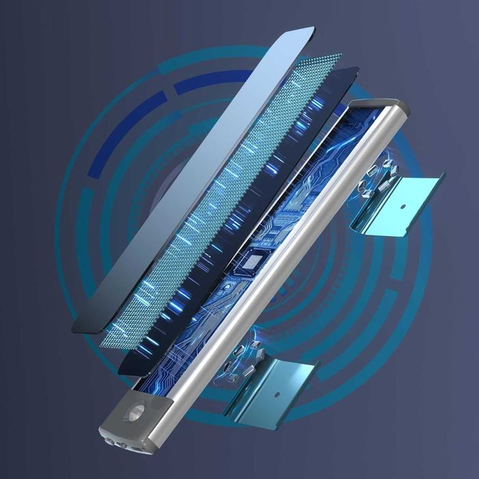 Lumina 60 LED pe magnet - RGB cu senzor de miscare