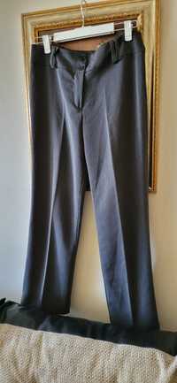 Pantaloni damă gri eleganti groși