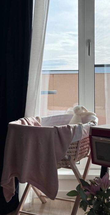 Coșuleț Pătuț bebe Zara Home, 2 saltele  și suport