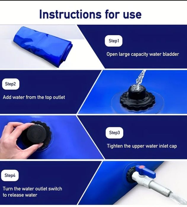 rezervor de apa pliabil de 330l