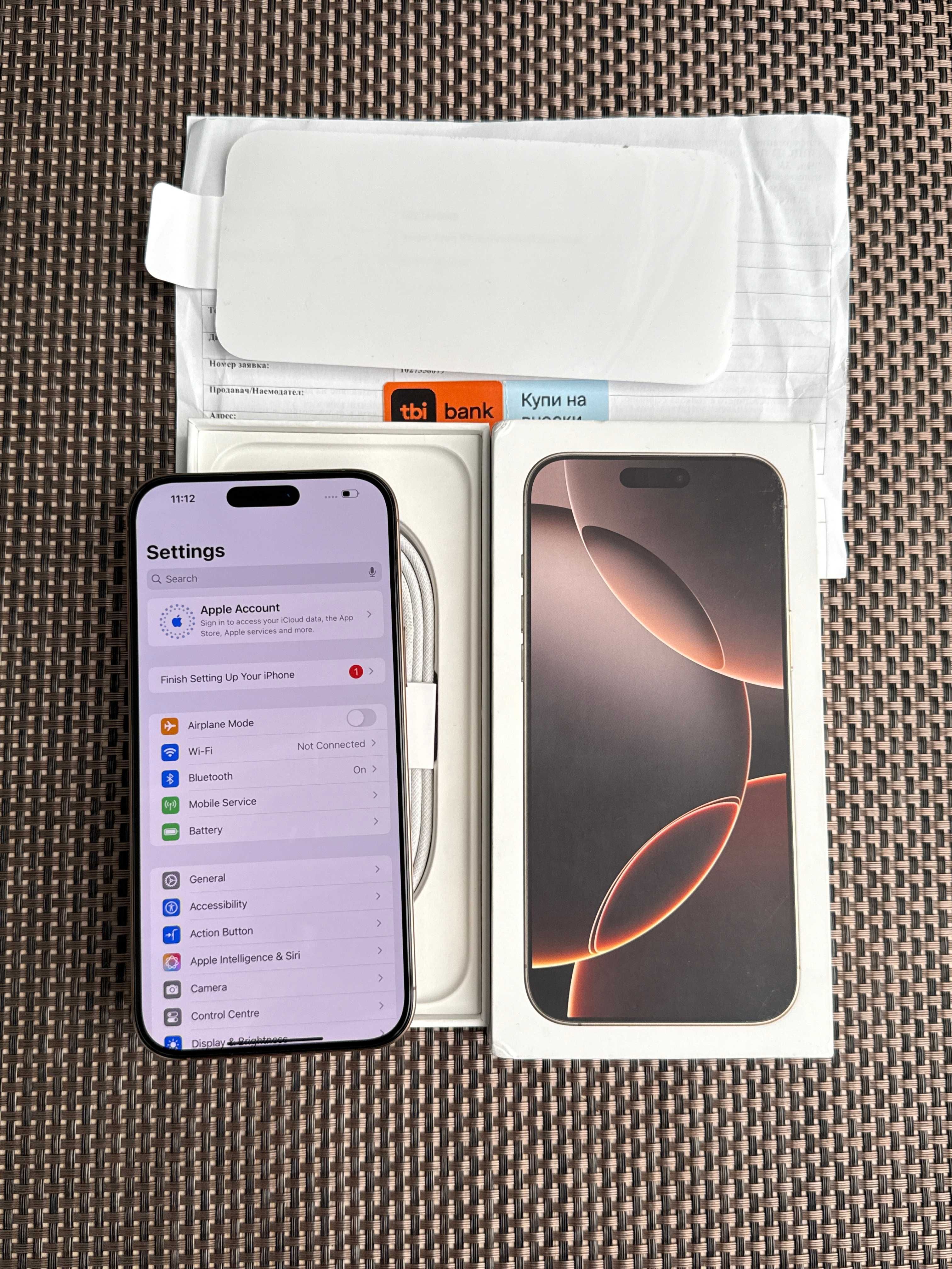 НОВ! 512Gb 24МЕС ГАР iPhone 16 Pro Max Лизинг от 90лв/мес Desert Titan