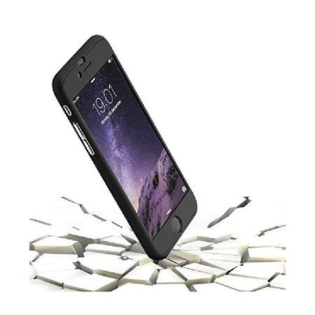 Husa Apple iPhone SE2, FullBody Elegance Luxury Black, acoperire 360