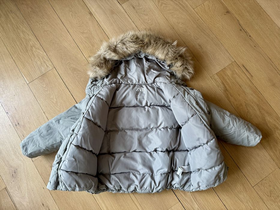 Детско зимно яке ZARA с пух и пера - 116см - 2бр