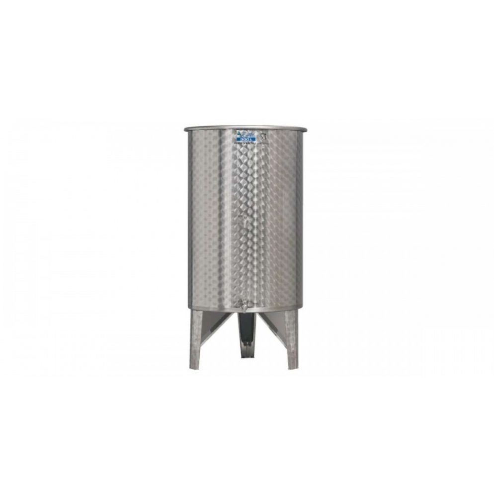 Butoi inox 300 l cu suport, robinet si capac