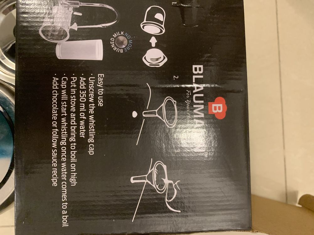 Oala lapte 2,5 l din inox, capac