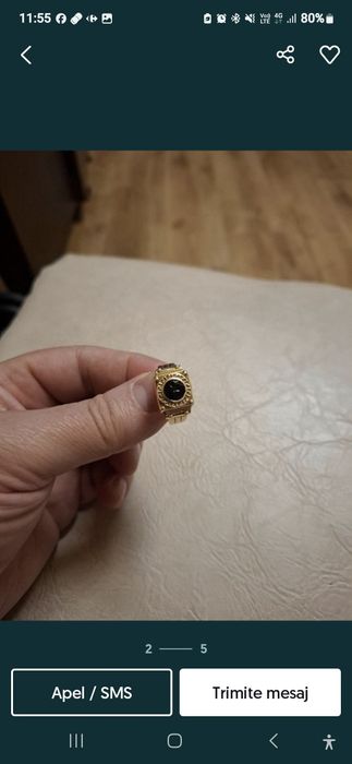 Ghiul inel aur 14k.Are 6 gr.pretul 350 pe gram