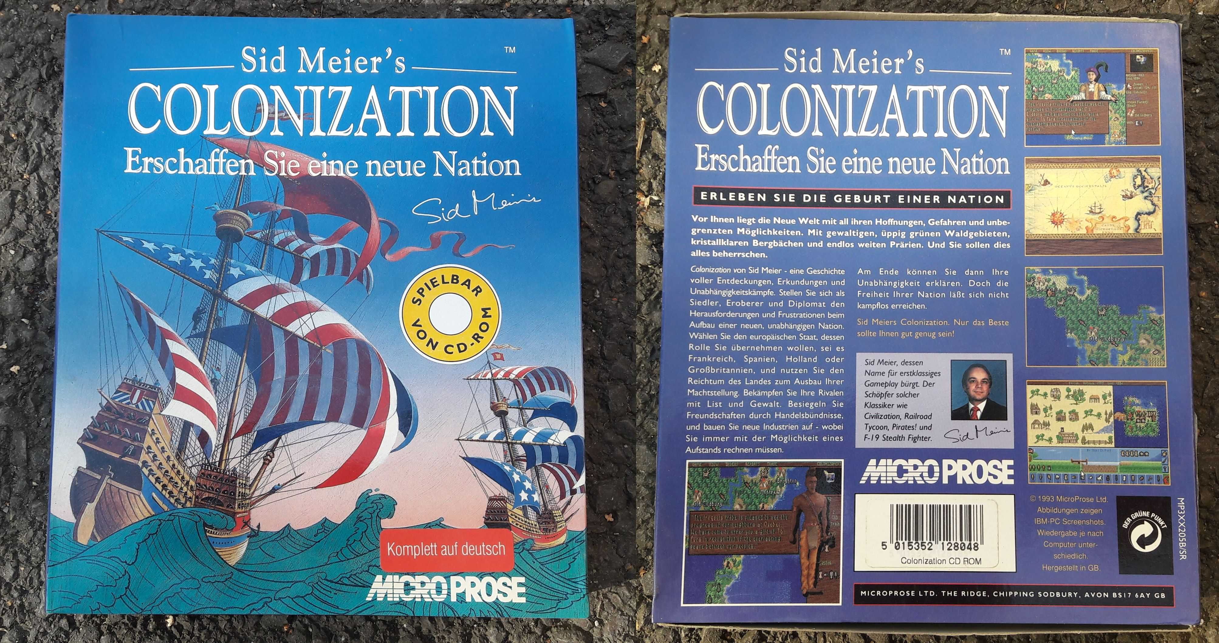 Joc de colectie - Sid Meier's COLONIZATION 1994 - PC BIG BOX