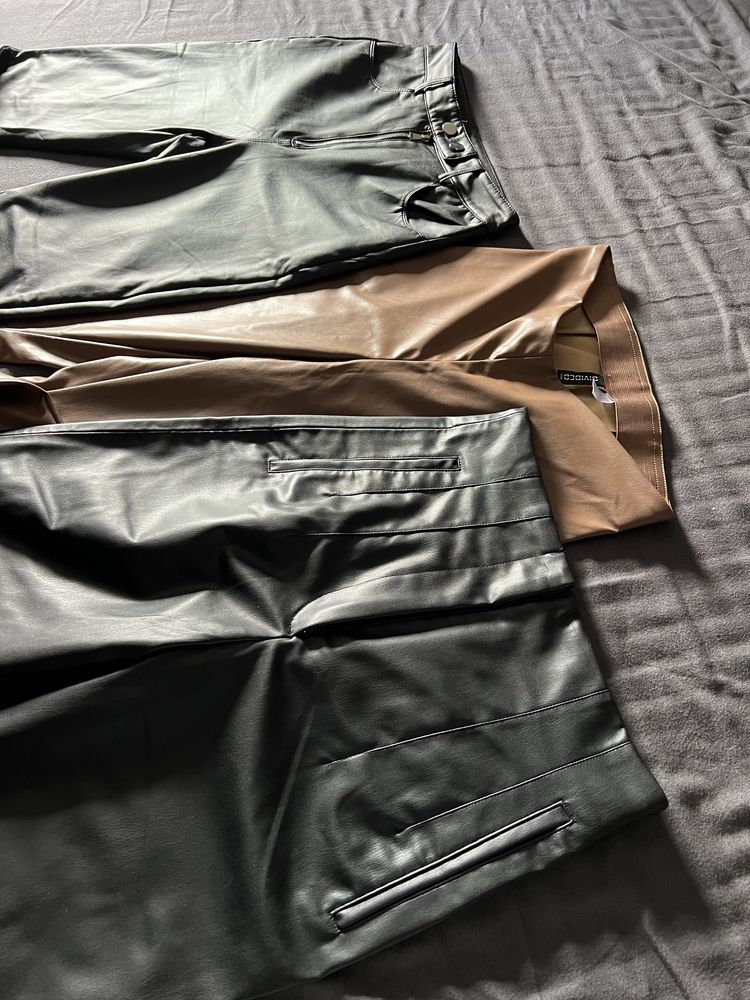 Дънки и бюстие Зара Zara / Палто ZARA/ кожен панталон Zara H&M Karma