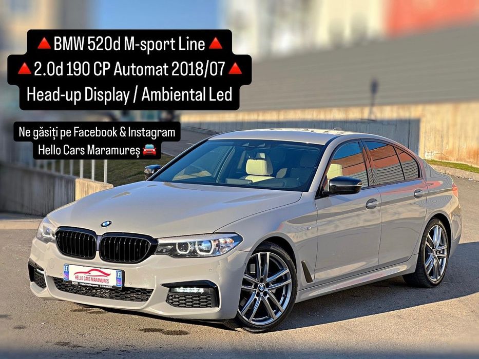 BMW Seria 5 M-Sport line Ambiental Led Scaune Incalzite