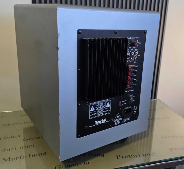Subufer activ cu amplificare si iesire pt boxe Teufel