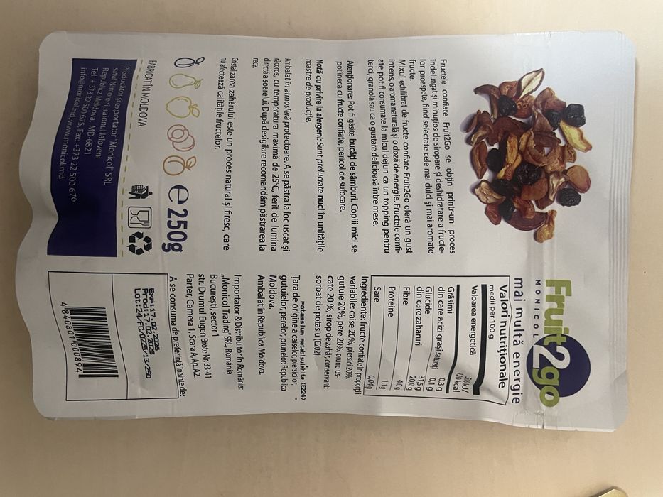 Mix de fructe confiate