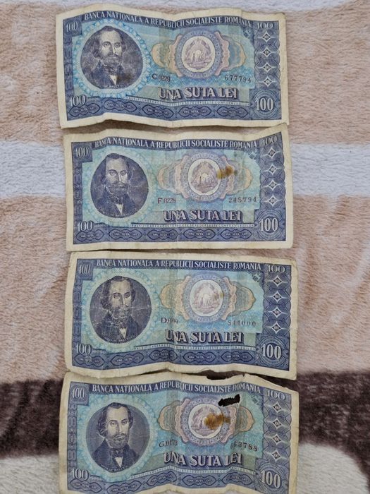Vand Bancnote 100 lei Bălcescu.