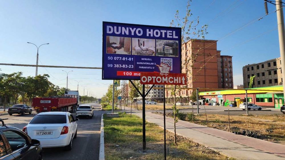 Barcha turdagi tashqi va ichki reklama xizmatlari