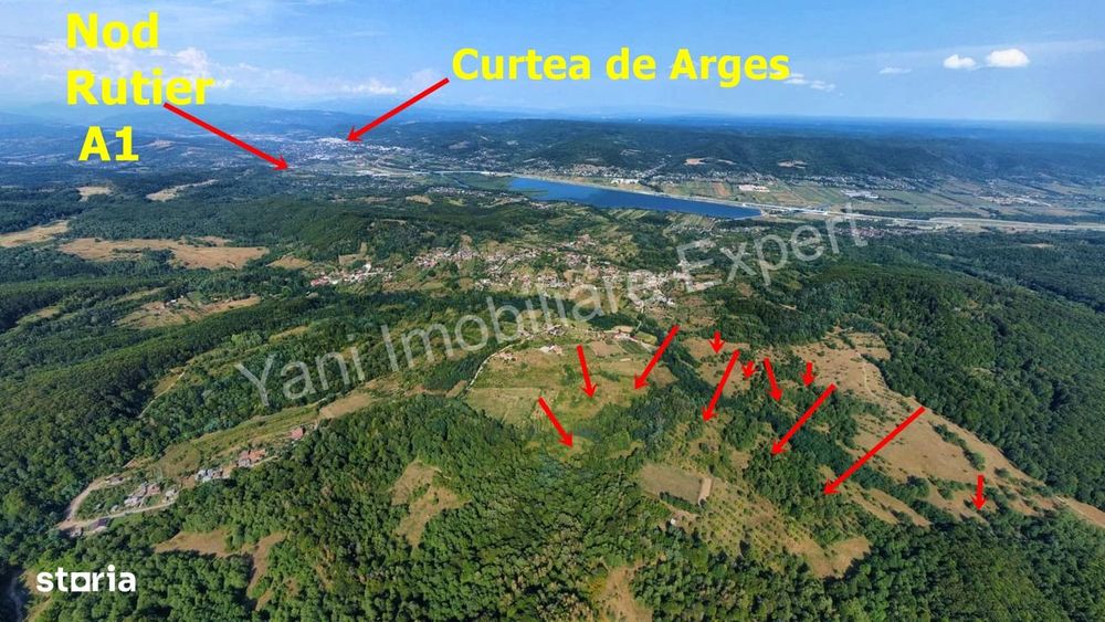 Teren de vânzare în comuna Băiculești, județ Argeș.