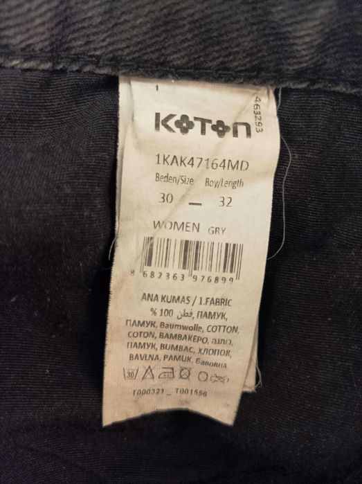 Blugi / jeans Koton, gri, mar. 38-40 (M)
