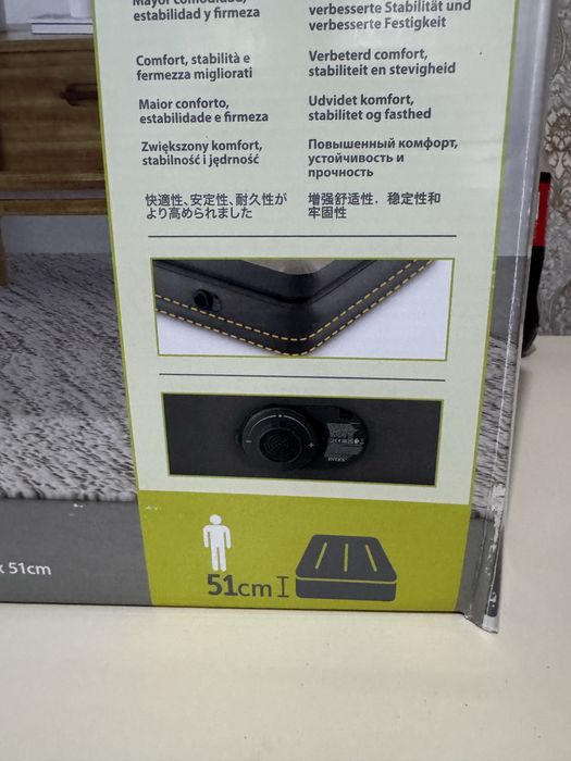 Надувной высокий матрас Интекс Intex yuqori shishiriladigan matras