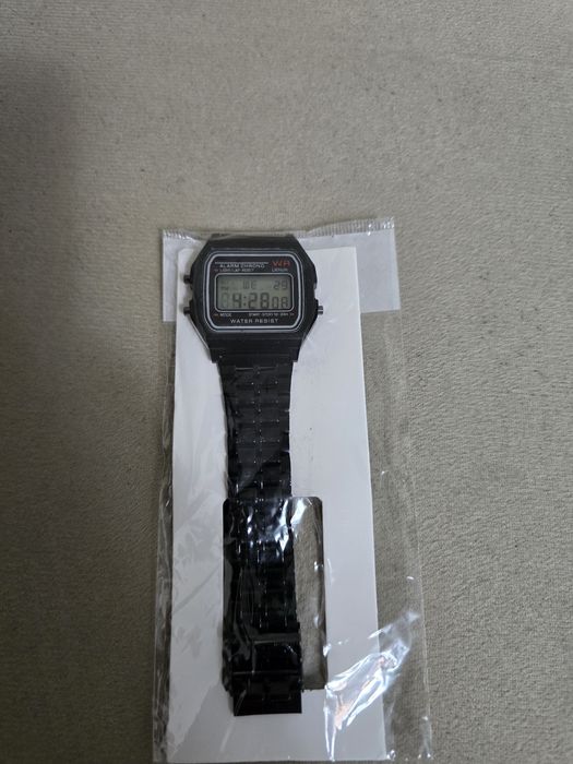 Black digital watch