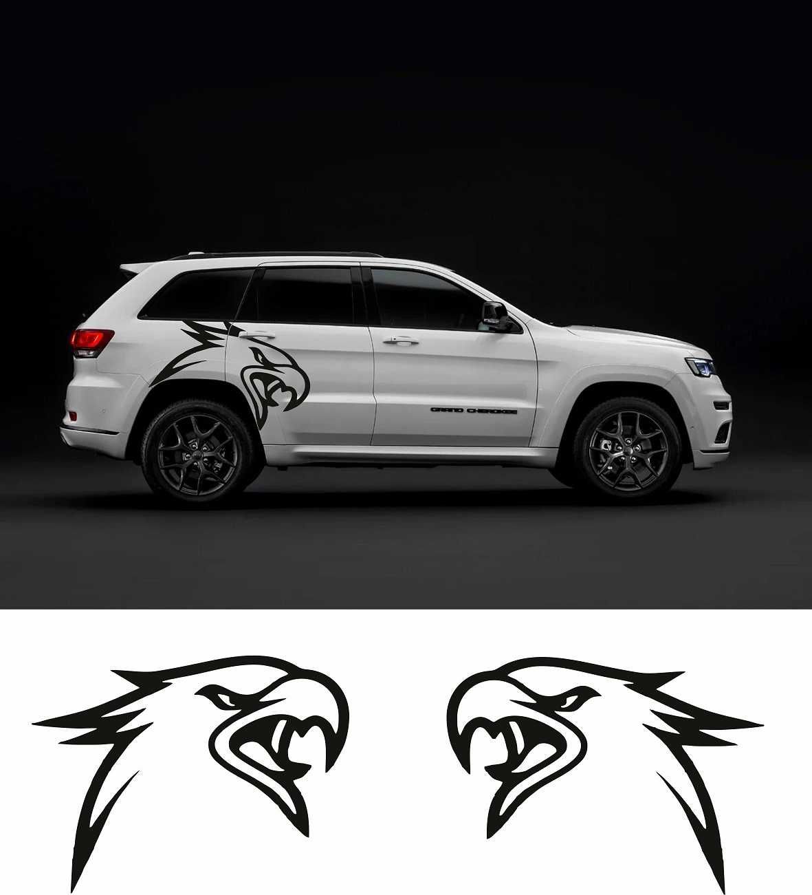 Dodge hellcat SRT Demon Hellhawk додж стикер