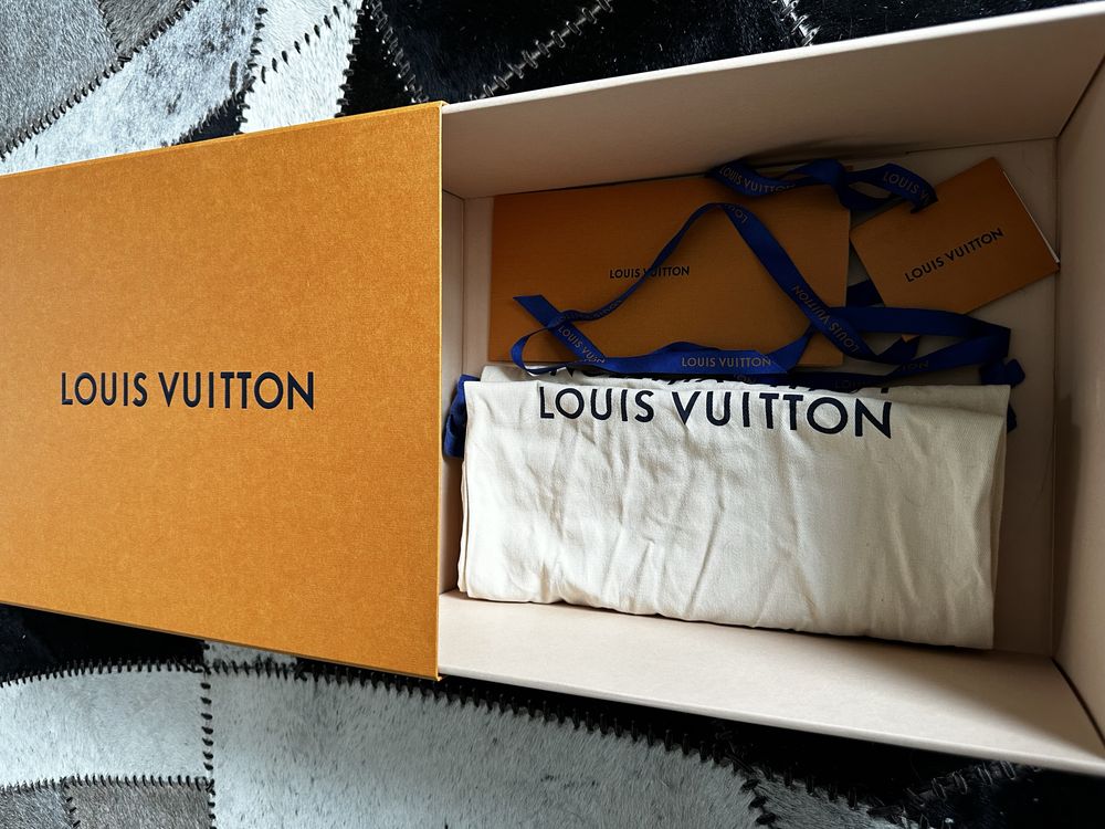 Louis Vuitton trainer #54 signature sneaker verde alb marime 8.5 UK