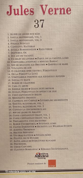 Colectia Jules Verne 37 volme