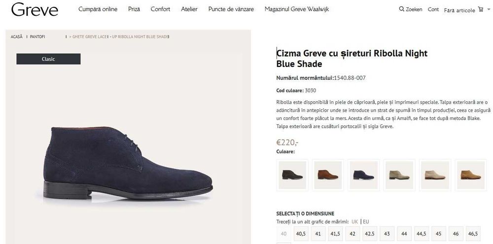 Ghete chukka 42 42.5 43 de lux GREVE NOI lucrate manual piele naturala