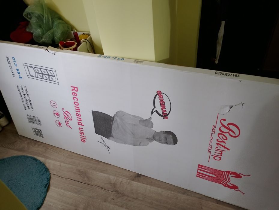 Usa interior din lemn cu geam NOUA 88 x 203 cm