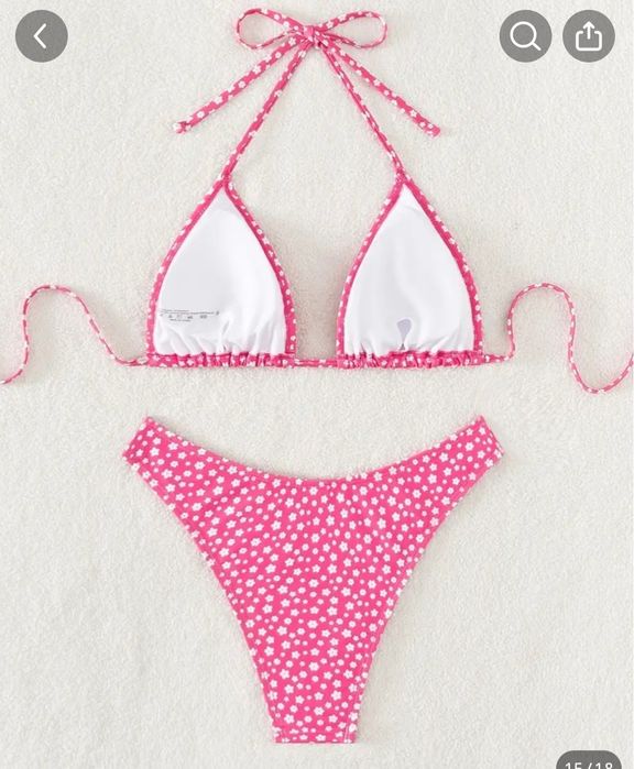 Costum de baie roz NOU, S-M