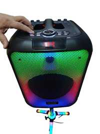 Bluetooh Karaoke Speaker NDR 102B - Красив LED високоговорител